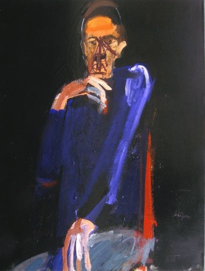 LABEGORRE Serge Pierre O. Acrylique sur toile SBD, 120 x 100 cm. Serge LABEGORRE,...
