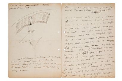 VIAN Boris 
L'Écume des Jours, manuscrits préparatoires avec dessins originaux [1946],...