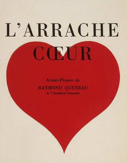 VIAN Boris 
L'Arrache-Coeur. Paris, Vrille, 1953
In-12, broché.
Édition originale....