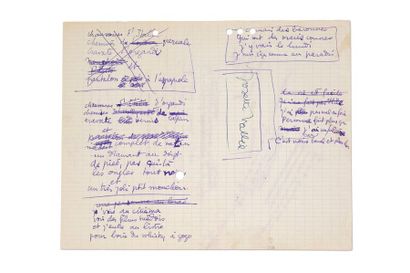 null J’suis snob. Paroles de Boris Vian. Musique de Jimmy Walter. 1955
Manuscrit...