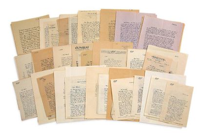 CAMUS Albert (1913-1960) 
Correspondence of 89 signed autograph letters addressed...