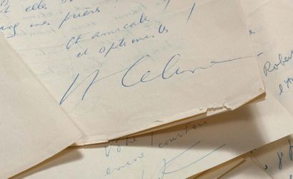 CELINE LOUIS-FERDINAND (1894-1961) 
Ensemble de 31 lettres à son avocat Thorvald...