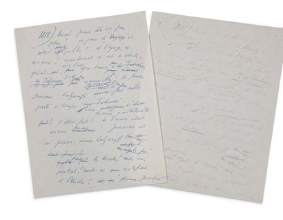 CELINE LOUIS-FERDINAND (1894-1961) 
Nord, manuscrit autographe,
Circa 1957-1959....
