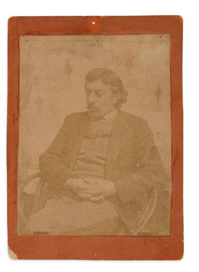 GAUGUIN Paul (1848-1903) 
Photographie originale de Gauguin par le peintre BOUTET...
