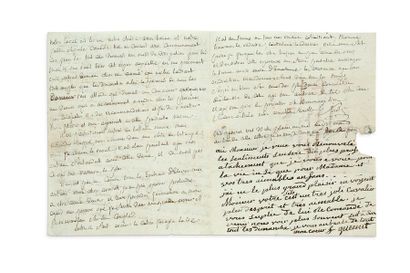 SADE Donatien-Alphonse, marquis de (1740-1814) 
Lettre autographe signée adressée...