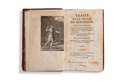 null + XENOPHON. Traité de la chasse, traduit du grec par J. B. Gall. Paris, chez...