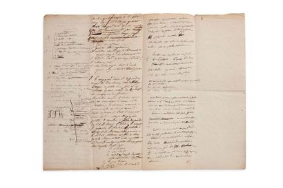 Napoléon Ier (1769-1821) + AUTOGRAPHIC NOTES, in the margin of an autograph manuscript...