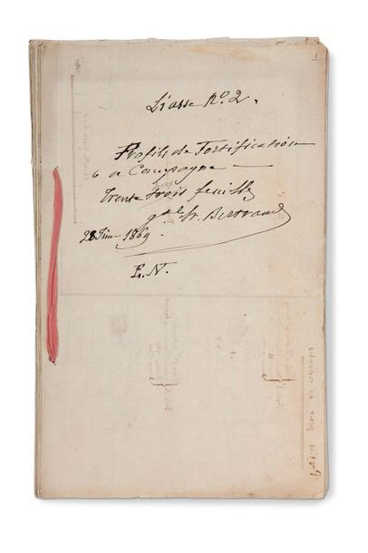 Napoléon Ier (1769-1821) + MANUSCRIT en grande partie autographe avec nombreux
SCHÉMAS...