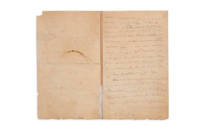 Napoléon Ier (1769-1821) + Lettre autographe (brouillon) à HUDSON LOWE, [Sainte
Hélène...
