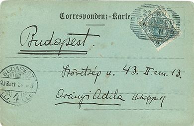 BARTÓK Béla(1881-1945) L.A.S. "Bartók Béla" on postcard, Gmunden 23 September 1903,...