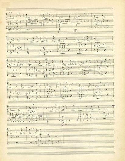 GOUNOD Charles (1818-1893) MANUSCRIT MUSICAL autograph signed " Ch. Gounod ", Beware...