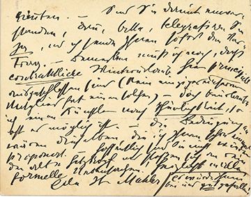 MAHLER GUSTAV (1860-1911) 
L.A.S. "Mahler", [Wien 15 February 1904], to Wilhelm BIRRENKOVEN,...