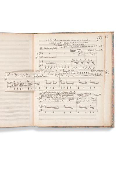 MASSENET Jules (1842-1912) 
MANUSCRIT MUSICAL autographe, La Navarraise, 1893 ; [1]-102...