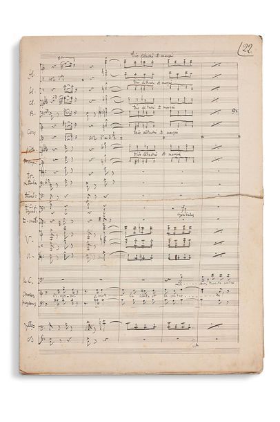 MASSENET Jules (1842-1912) 
Autograph MUSICAL MANUSCRIPTS; over 100 pages in various...