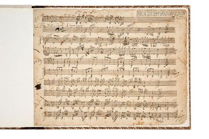 PAGANINI Niccolo (1782-1840) 
MANUSCRIT MUSICAL autograph signed " Niccolo Paganini...