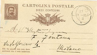 PUCCINI Giacomo (1858-1924) 
L.A.S. "GP", Lucca 17 [November 1885], at the Signora...