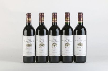 null 5 B CHÂTEAU COLOMBIER MONPELOU (Caisse Bois de 6 remise à l'acquéreur) - 2001...