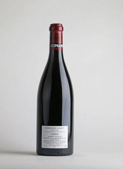 null 
 一箱10瓶，包含（原木箱）（特殊情况） - 2003年 - 罗曼尼-康帝酒庄




1 B ROMANÉE-CONTI (Grand Cru) n°...