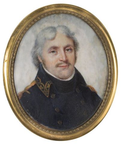 Ecole FRANCAISE vers 1800 ECOLE FRANCAISE vers 1800

Portrait d'un officier supérieur...