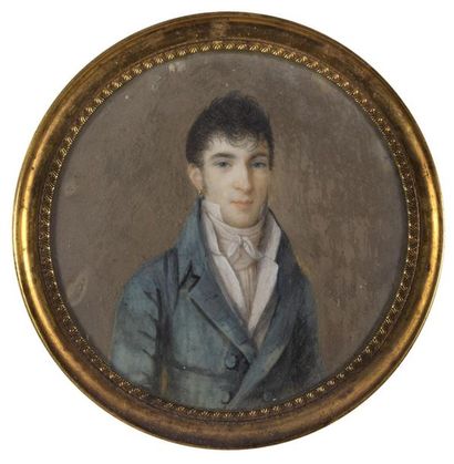 Ecole FRANCAISE vers 1800 ECOLE FRANCAISE vers 1800

Portrait d'homme avec une boucle...