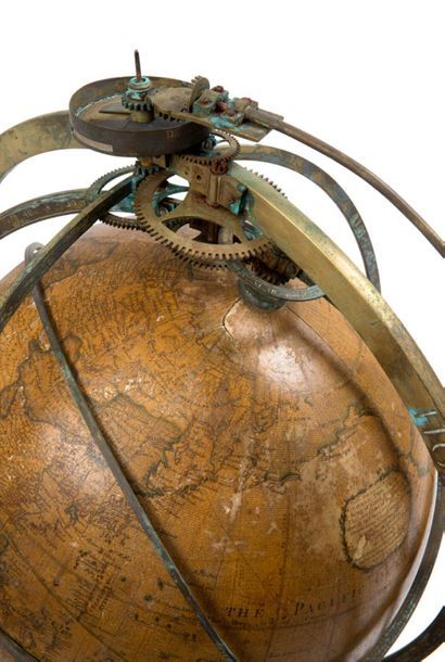 null Exceptional set of two globes, one terrestrial, one celestial designed to carry...