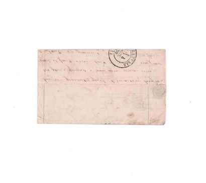 null 27 OCTOBRE 1870
20c lauré obl. étoile pleine rare cachet de route 2 PARIS 2...