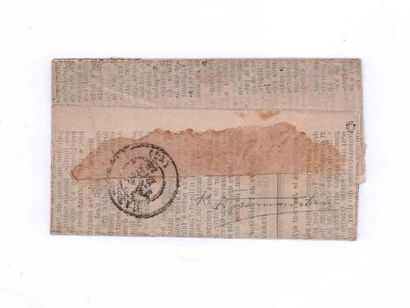 null 2 DECEMBER 1870
20c Seat obl. star 1 PARIS Pl.
of the Stock Exchange on newspaper...