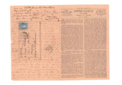 null 17 JANVIER 1871
20c Siège obl. étoile 37 PARIS Bd Malesherbes sur Gazette des...