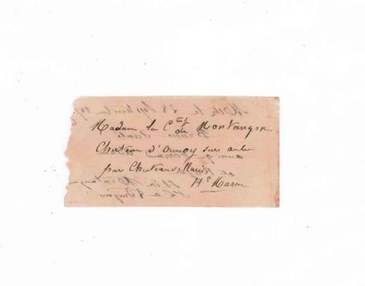 null 
Ticket dated Metz 28 September 1870 for CHATEAUVILLAIN (Haute-Marne ), small...