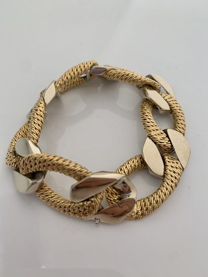 FRED «GOURMETTE»
Bracelet maille alternée, or 18K (750)
Poinçon Georges Lenfant -...