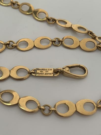MAUBOUSSIN Long necklace in 18K (750) yellow gold
Signed and numbered
L.: approx....