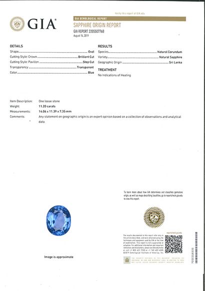 null 
Sapphire ring
Oval sapphire, diamonds, platinum (850)
Td: 52 - Pb: 6.6gr

Accompanied...