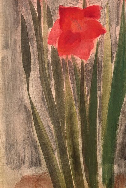 VU CAO DAM (1908-2000) 
Gladioli, circa 1935-1940


Ink and color on silk, signed...