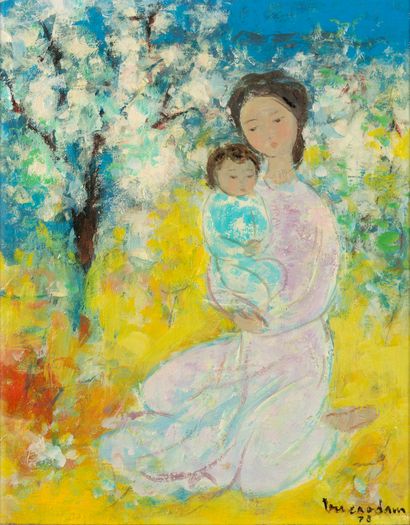10* VU CAO DAM (1908-2000) 
Maternity, 1978


Oil on canvas, signed and dated lower...