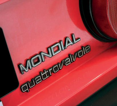 1983 Ferrari MONDIAL 3.0 QUATTROVALVOLE 
Etat d’origine

Carnets et trousse à outils

Très...