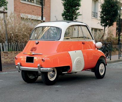 1961 BMW Isetta 
Ingenious concept

Rare on sale

Fully restored

French car registration...
