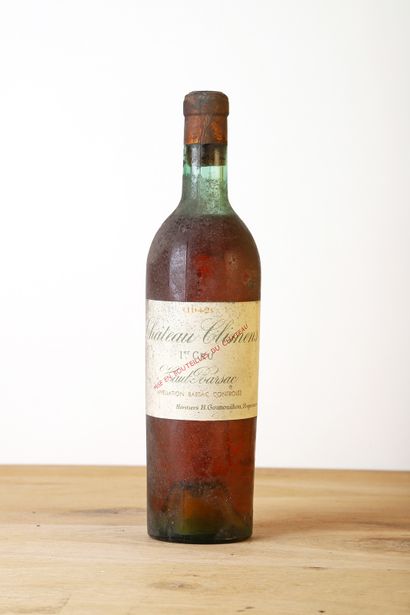 null 1 B CHATEAU CLIMENS (H.E.+; e.t.h; c.s. à c.c; bouchon et capsule estampés)...