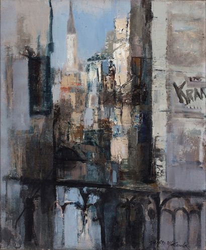 MAKOTO MASUDA (1905 - c. 1989) 
Venise

Huile sur toile, signée en bas à droite

56...