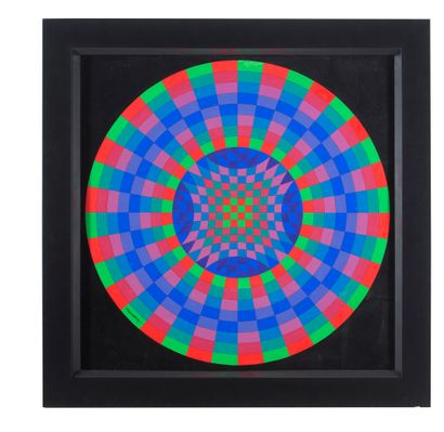 VICTOR VASARELY (1906 - 1997) 
Forgau, 1980

Acrylic on panel, signed lower left,...