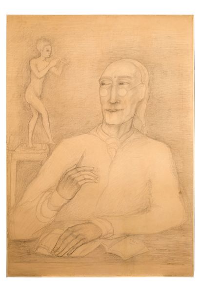 PIERRE KLOSSOWSKI (1905-2001) 
André Gide, 1955

纸上石墨

100 x 71 cm

39 3/8 x 27 7/8...