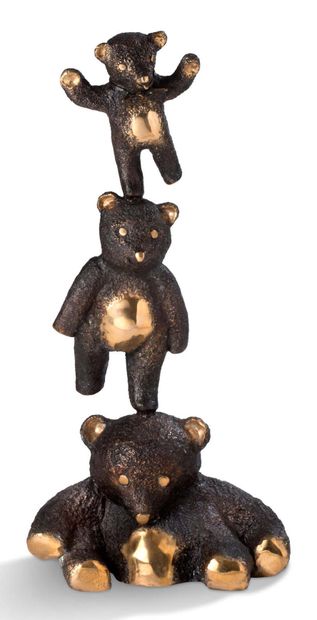PHILIPPE BERRY (1956 - 2019) 
Teddy bear

Bronze with brown patina, signed and numbered...