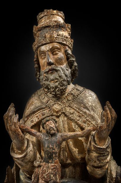 ANCIENS TERRITOIRES BURGONDO-FLAMANDS, XVIE SIÈCLE 
Throne of Grace



Wooden sculpture...