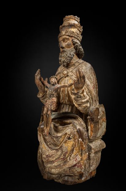 ANCIENS TERRITOIRES BURGONDO-FLAMANDS, XVIE SIÈCLE 
Throne of Grace



Wooden sculpture...