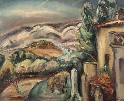 Emile Othon Friesz (1879-1949) 
Le Faron, les collines, 1924 

Huile sur toile, signée...