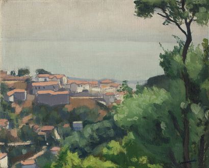 Albert Marquet (1875-1947) Mustapha Supérieur, 1924 Huile sur toile marouflée sur...