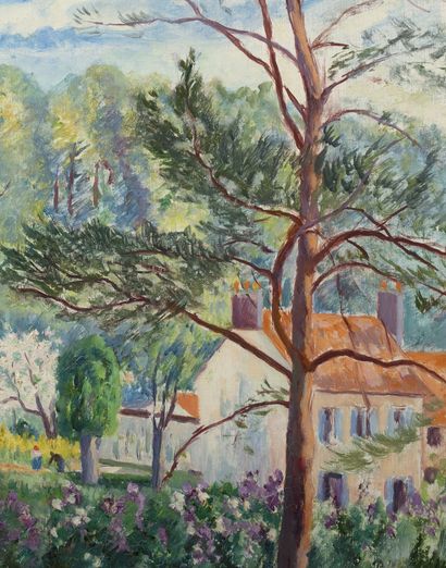 Henri MANGUIN (1874-1949) 
Le printemps à la Reinerie, 1944 

Huile sur toile, signée...
