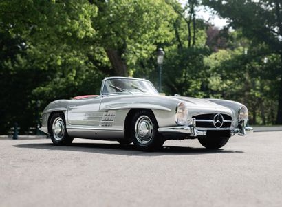 Mercedes-Benz 300 SL Roadster 1959 
比利时的流通许可证



底盘编号：8500310

发动机号：8500308



匹配的数字

高质量的修复

定制的行李箱

法国最受欢迎的演员和喜剧演员之一的旧车

清晰和有记录的历史



在第二次世界大战之后，赛车是一项受欢迎的运动。老的比赛在强制性地中断几年后又开始了，而其他的比赛则在欧洲和世界其他地方创建。在新的比赛中，卡雷拉泛美大赛是一项艰巨的比赛，穿越著名的泛美公路的墨西哥部分；最著名的胜利是卡尔-克林和汉斯-克伦克在1952年驾驶一辆带有惊人的...