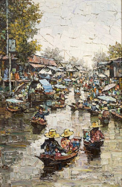 null 
Yongyuth Chumowat, 20th century Thai school




Two oils on canvas, signed...
