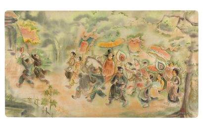 null 
TU DUYEN (1915-2012)




The return of the young graduate




Ink and colours...
