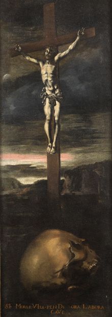 École espagnole du XVIIe siècle École espagnole du XVIIe siècle

Crucifix et memento...